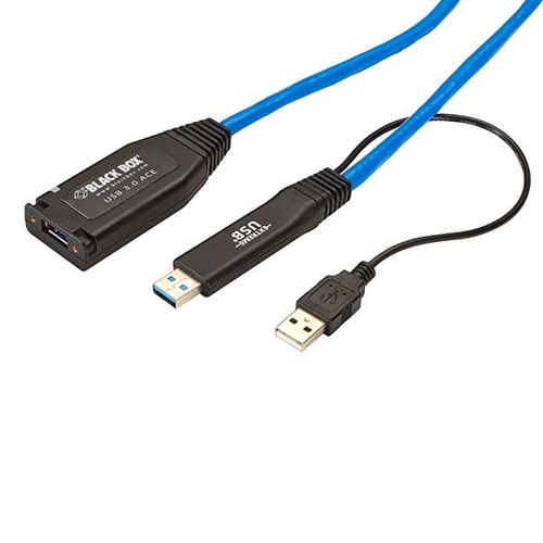 15cm Black USB 3.0 Extension Cable A - A - USB 3.0 Cables